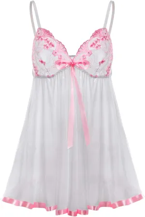 Sexy Lingerie for Women V Neck Panty Bra Two Piece Sheer Bralette Super Stretchy Pajamas Lingerie