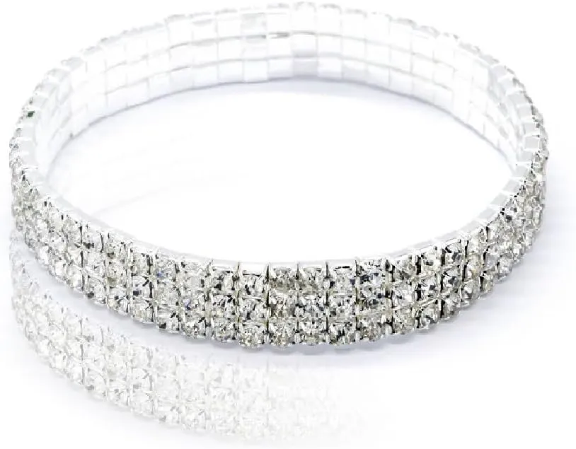 Shining Rhinestone Anklet for Women Elastic Twinkle Bling Diamond Foot Jewelry Bracelet Anklet Bridal Jewelry