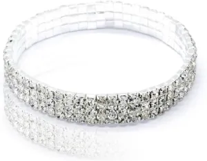 Shining Rhinestone Anklet for Women Elastic Twinkle Bling Diamond Foot Jewelry Bracelet Anklet Bridal Jewelry