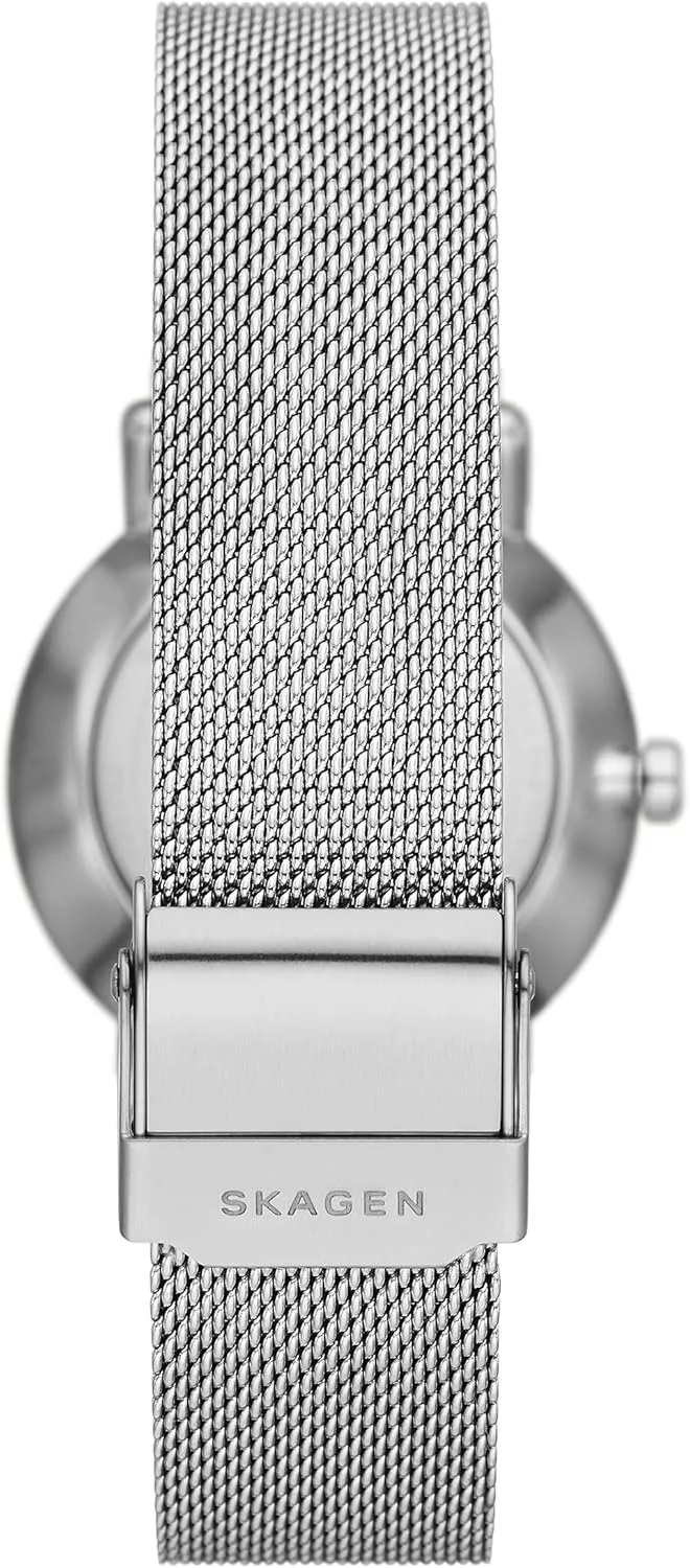 Skagen Kuppel Lille or Riis Lille Minimalist Women's Watch with Stainless Steel Bracelet, Mesh or Leather Band