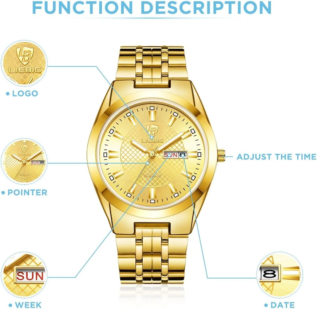 SKMEI Men's Classic Business Analog Watches Week Display Womens Luxury Stainless Steel Watches Couple Watch