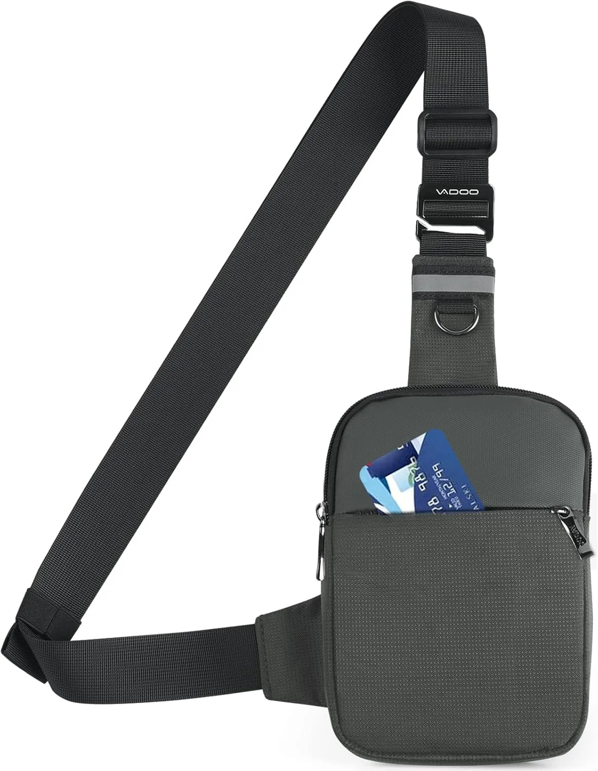 Small Sling Bag Mini Crossbody Bag with RFID Blocking Fashionable Fanny Pack for Women and Men Chest Bag for Travel