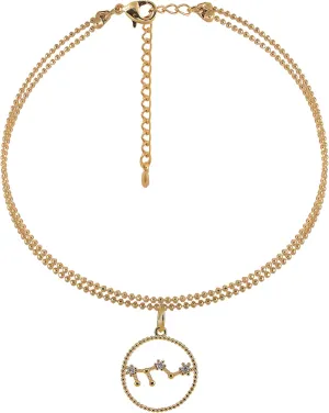 Spinningdaisy Zodiac Constellation Double Line Anklets