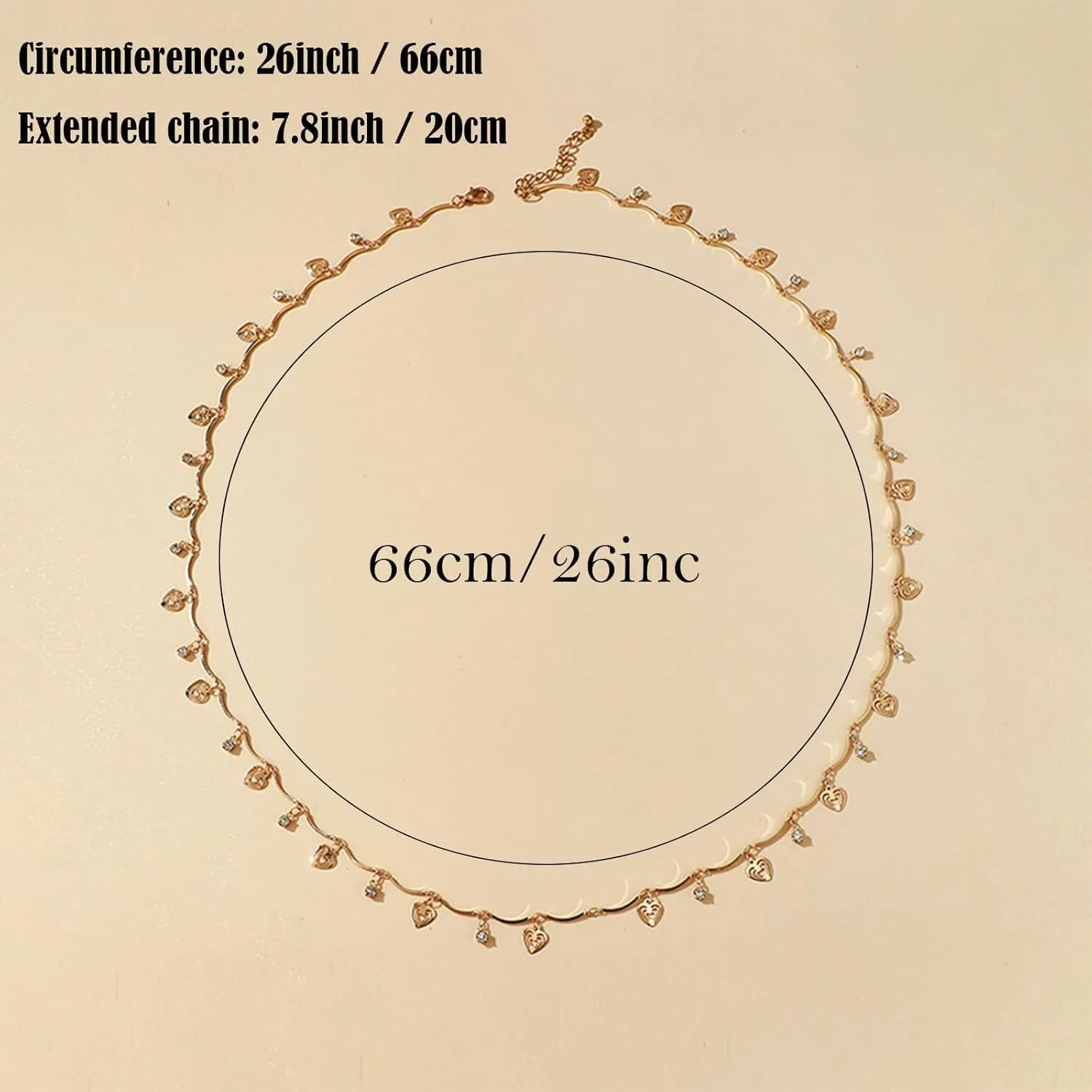 Summer Body Chain Heart Charm Bikini Waist Belly Chain Sexy Beach Crystal Body Chain Simple Waist Chain for Women