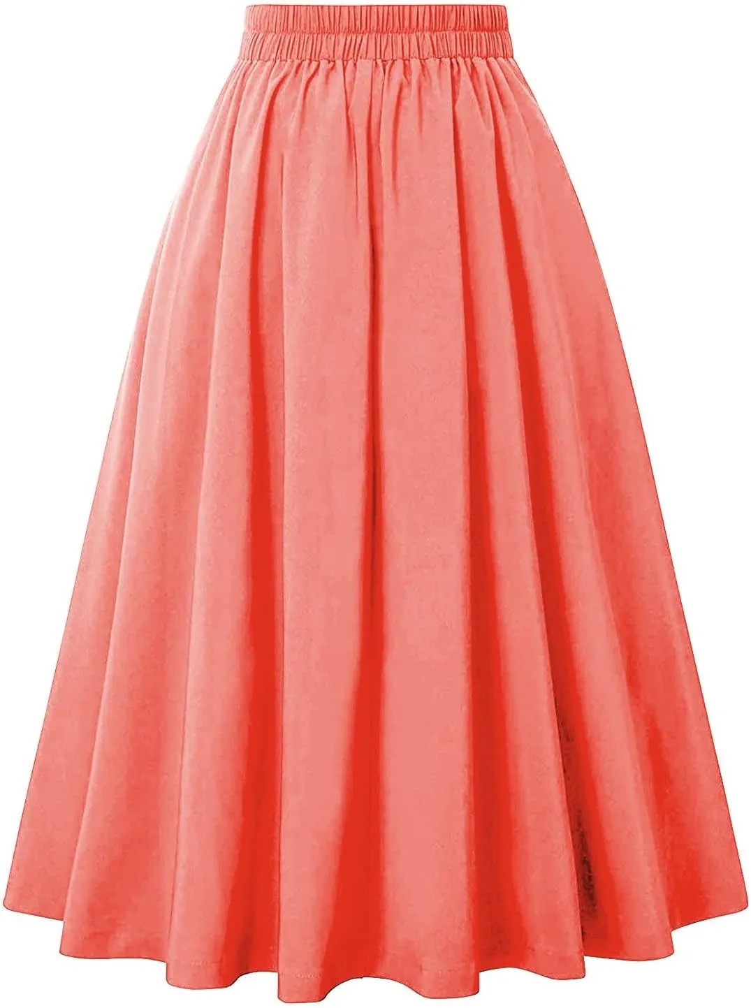 Summer Skirts for Women 2025 Vacation Button Down High Rise Flowy Swing Ruched Flowy Baggy Comfort Skirt