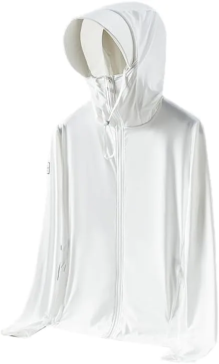 Sun Protection Rash Guard Jacket for Men - Fishing Shirts with UV Protection Hoodie
