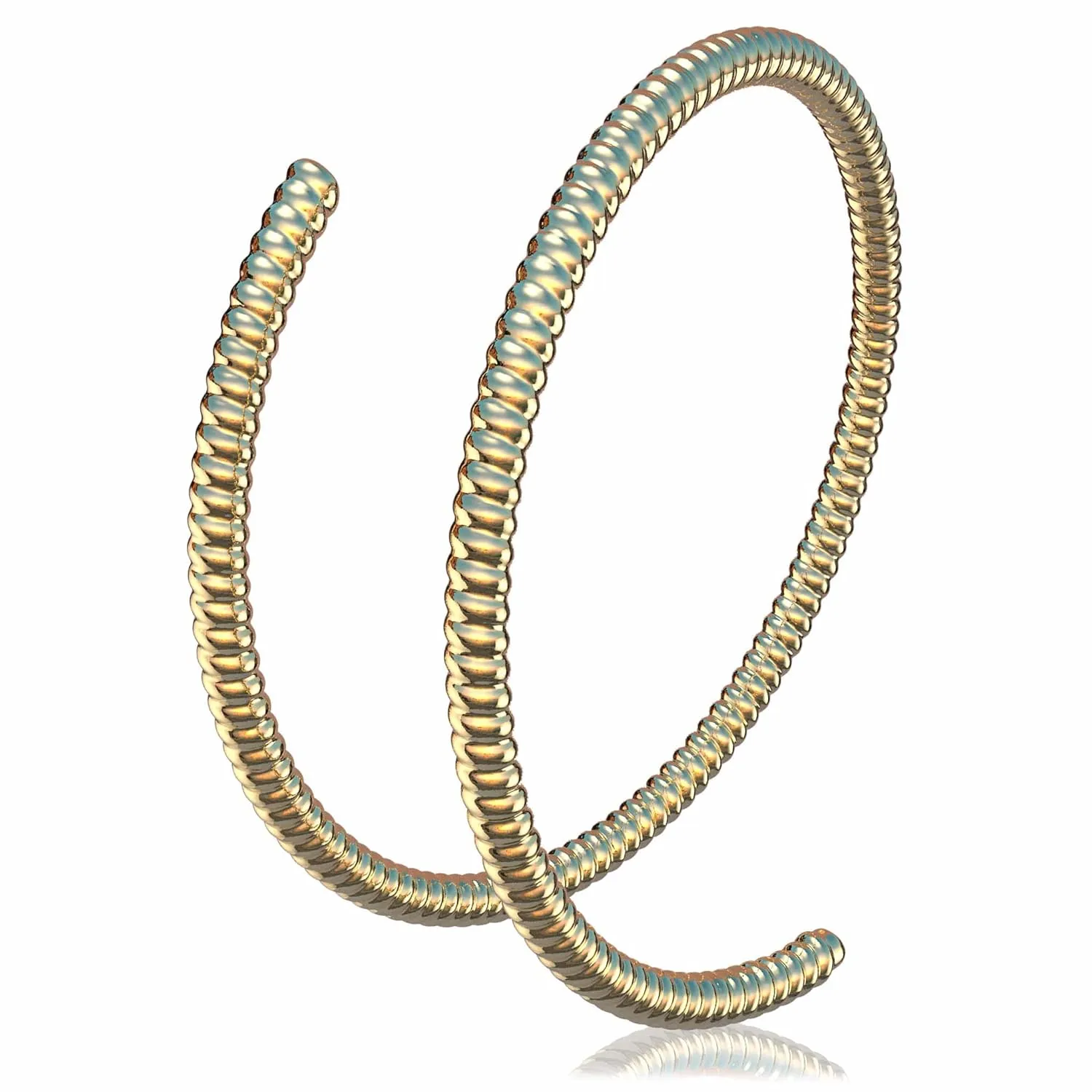 Tiny Gold Double Hoop Nose Ring - Spiral Nose Ring 20 Gauge Snug Double Nose Piercing Thin Nose Piercings Hoops (gold-filled)