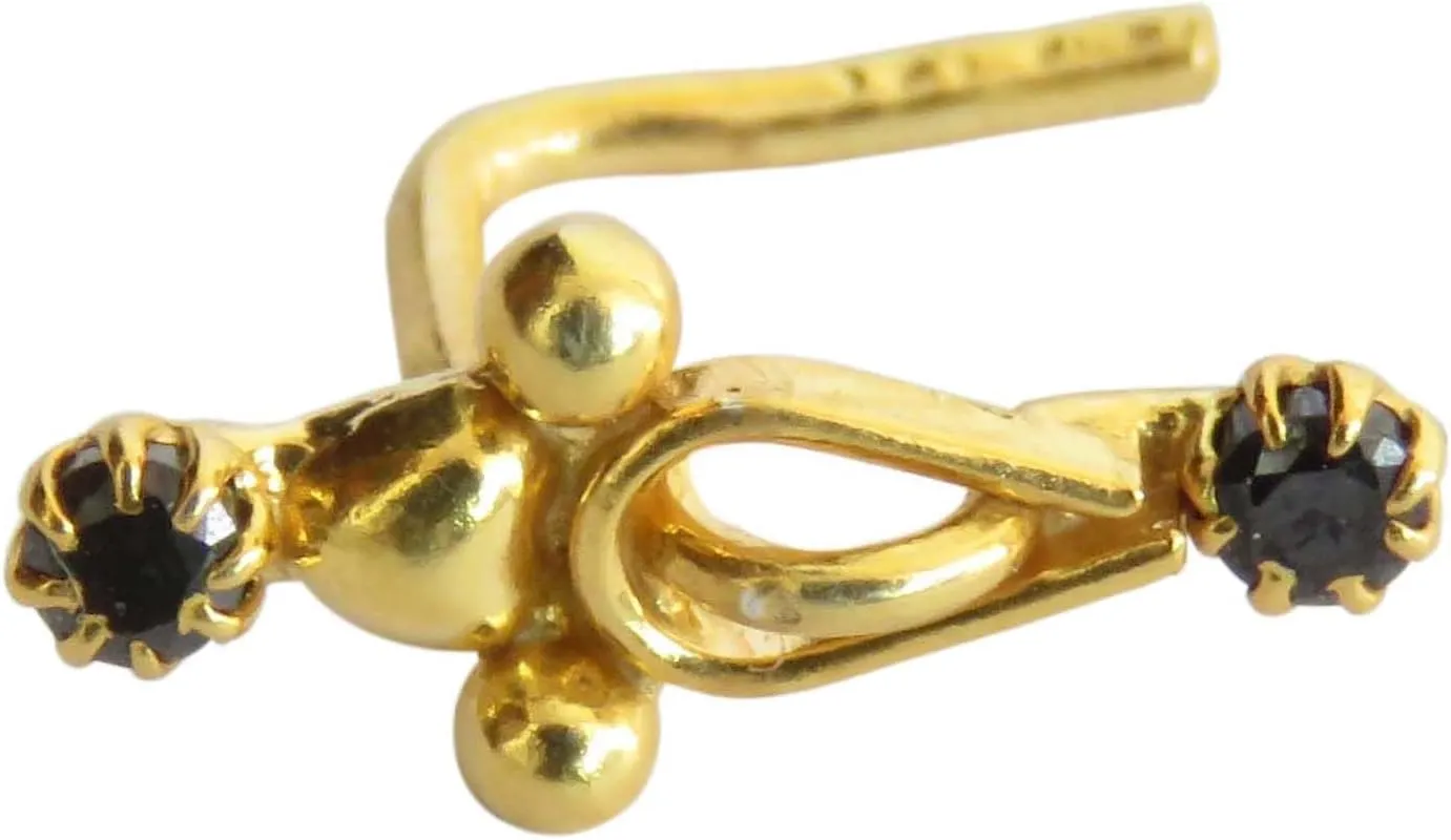 Twist Nose Stud Sterling Silver Nose Stud Indian Nose Stud Diamond Nose Stud Bell Nose Stud Unique Nose Stud Gold Nose Stud Indian Nose Ring