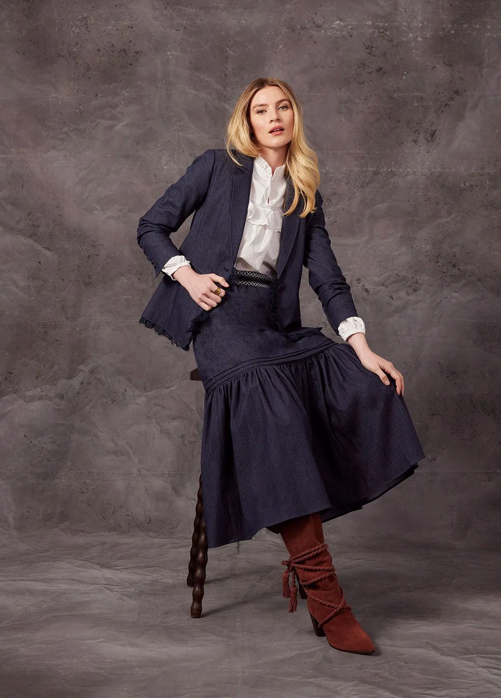 Ursula Skirt | Indigo
