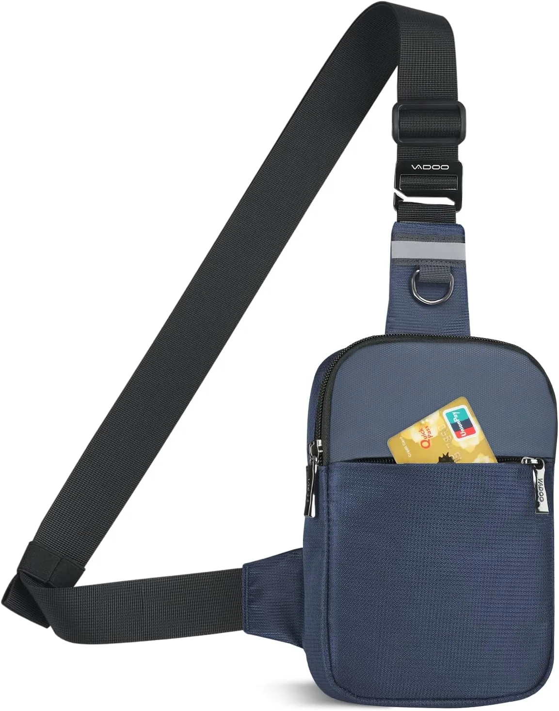 VADOO Sling Bag, Small Crossbody Bag with RFID Blocking for Women and Men, Lightweight Chest Phone Mini Bag for Travel Casual