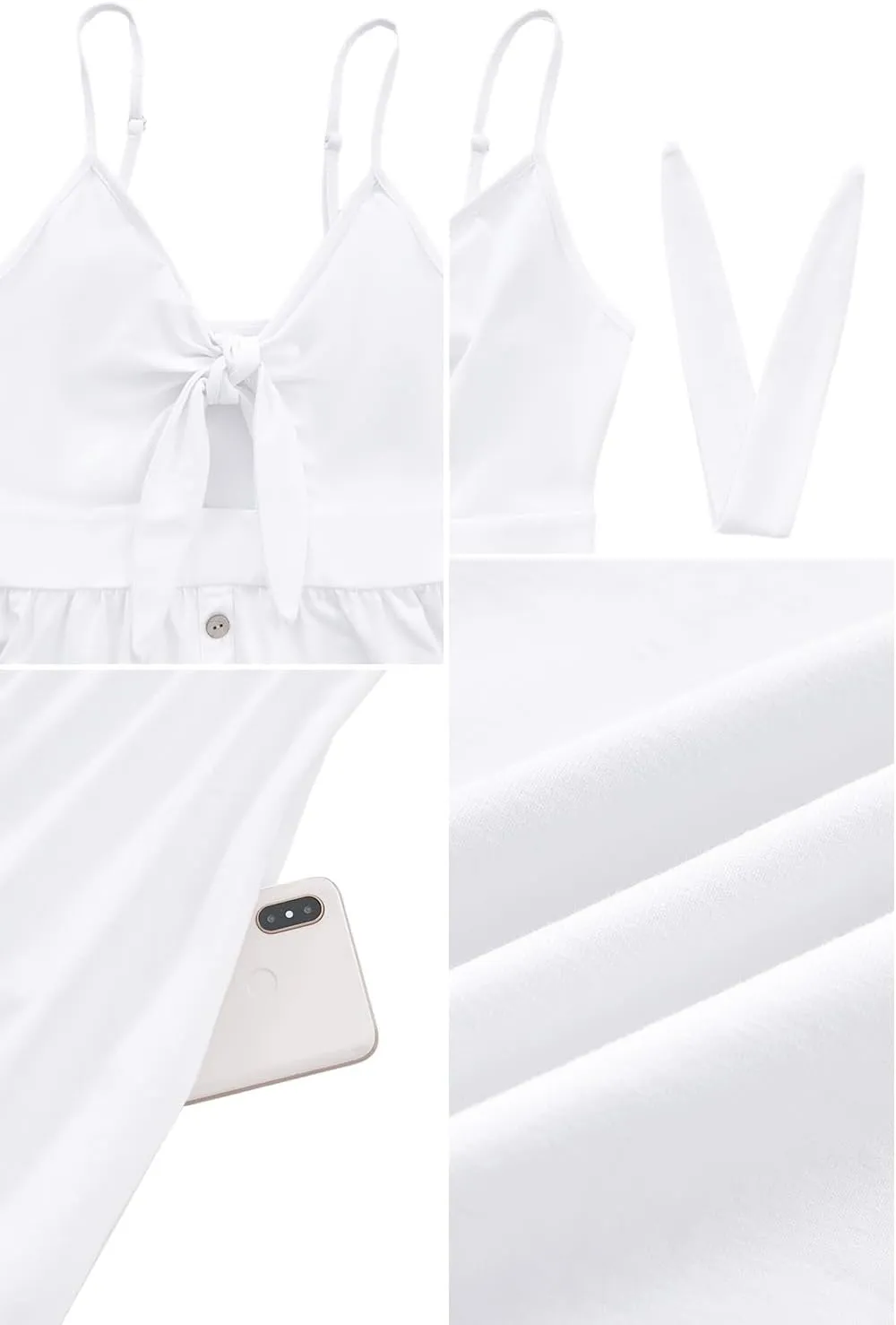 VOTEPRETTY Women's Summer Dresses Spring Sundresses Beach Clothes Outfit Vacation 2024 V Neck Casual Tropical Resort Hawaiian