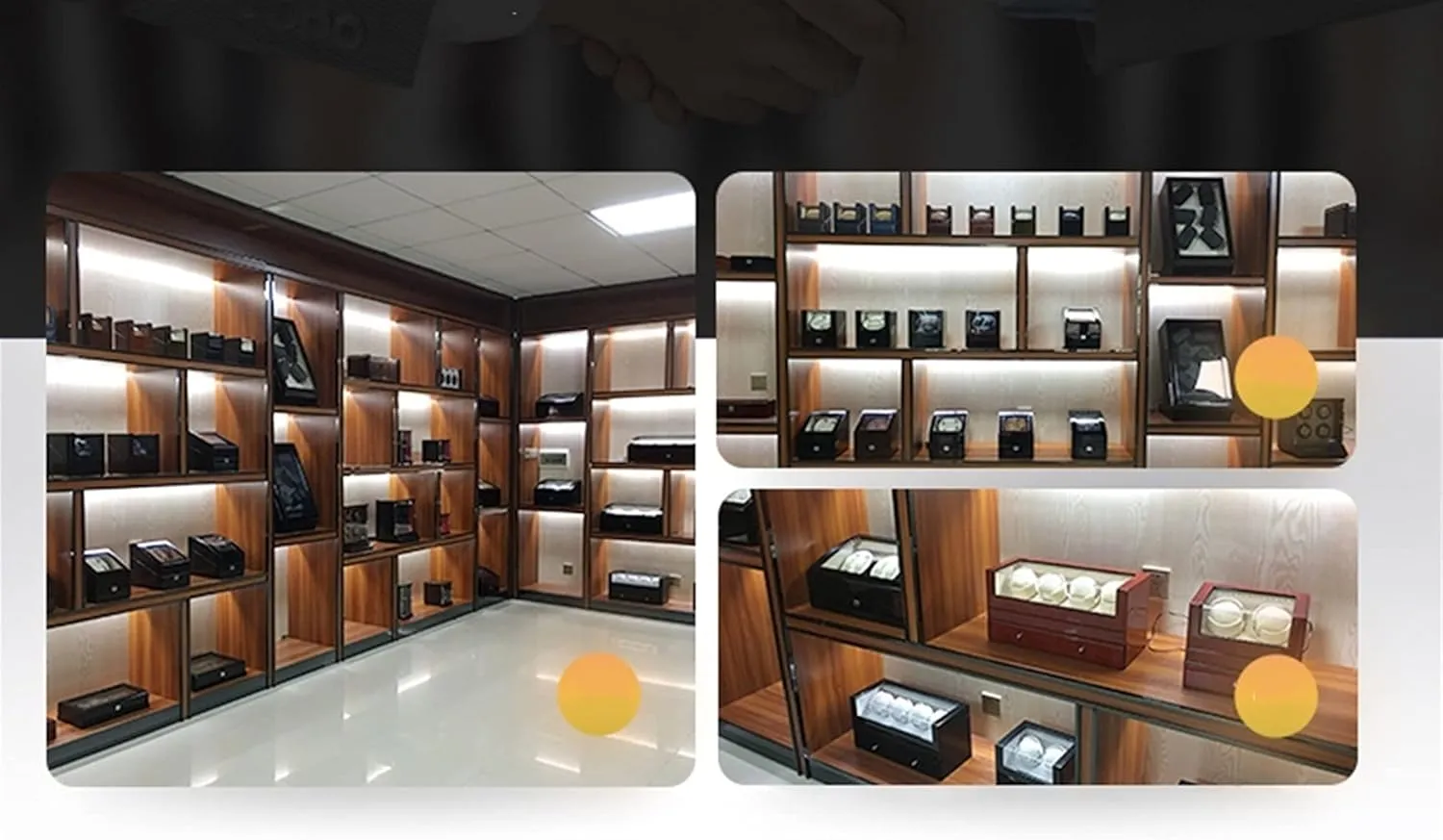 Watch Display Box Watch Winder Motor for Automatic Mechanical Watch Luxury Dual Motor Shaker Watch Black Clock WinderBlack-1 0