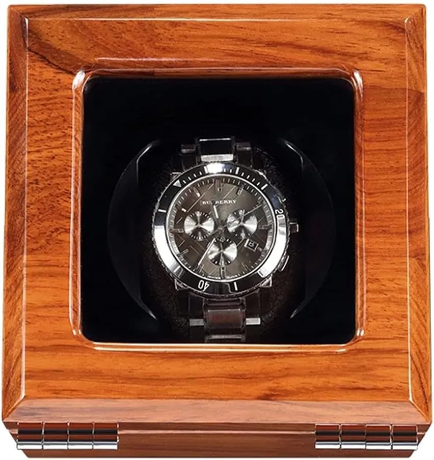 Watch Display Box Watch Winder Motor for Automatic Mechanical Watch Luxury Dual Motor Shaker Watch Black Clock WinderBlack-1 0