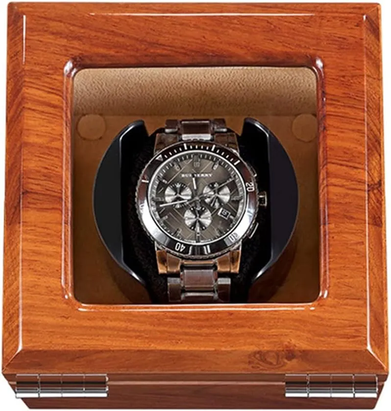 Watch Display Box Watch Winder Motor for Automatic Mechanical Watch Luxury Dual Motor Shaker Watch Clock Winder (Beige 1 0)