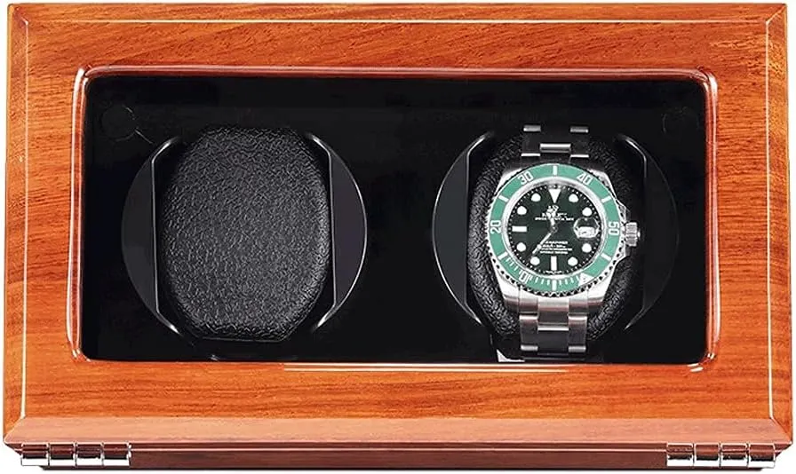 Watch Winder Motor for Automatic Mechanical Luxury Dual Motor Shaker for 2 Wrist Watches (B)
