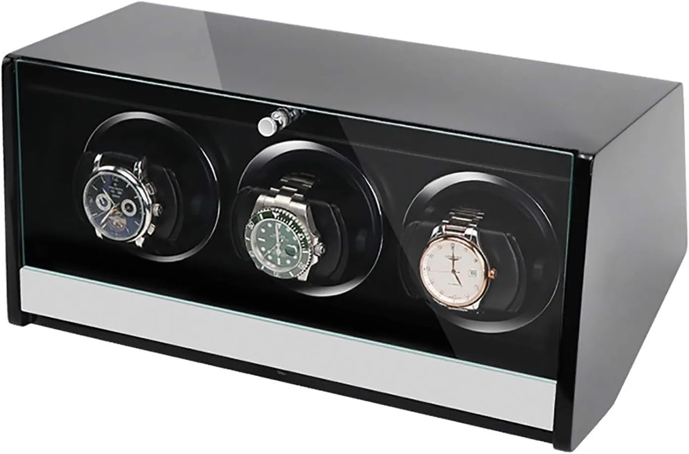 Watch Winders Automatic Watch Winder Dual-Power Mechanical Watches Shaker Rotating Motor Box with Access Control