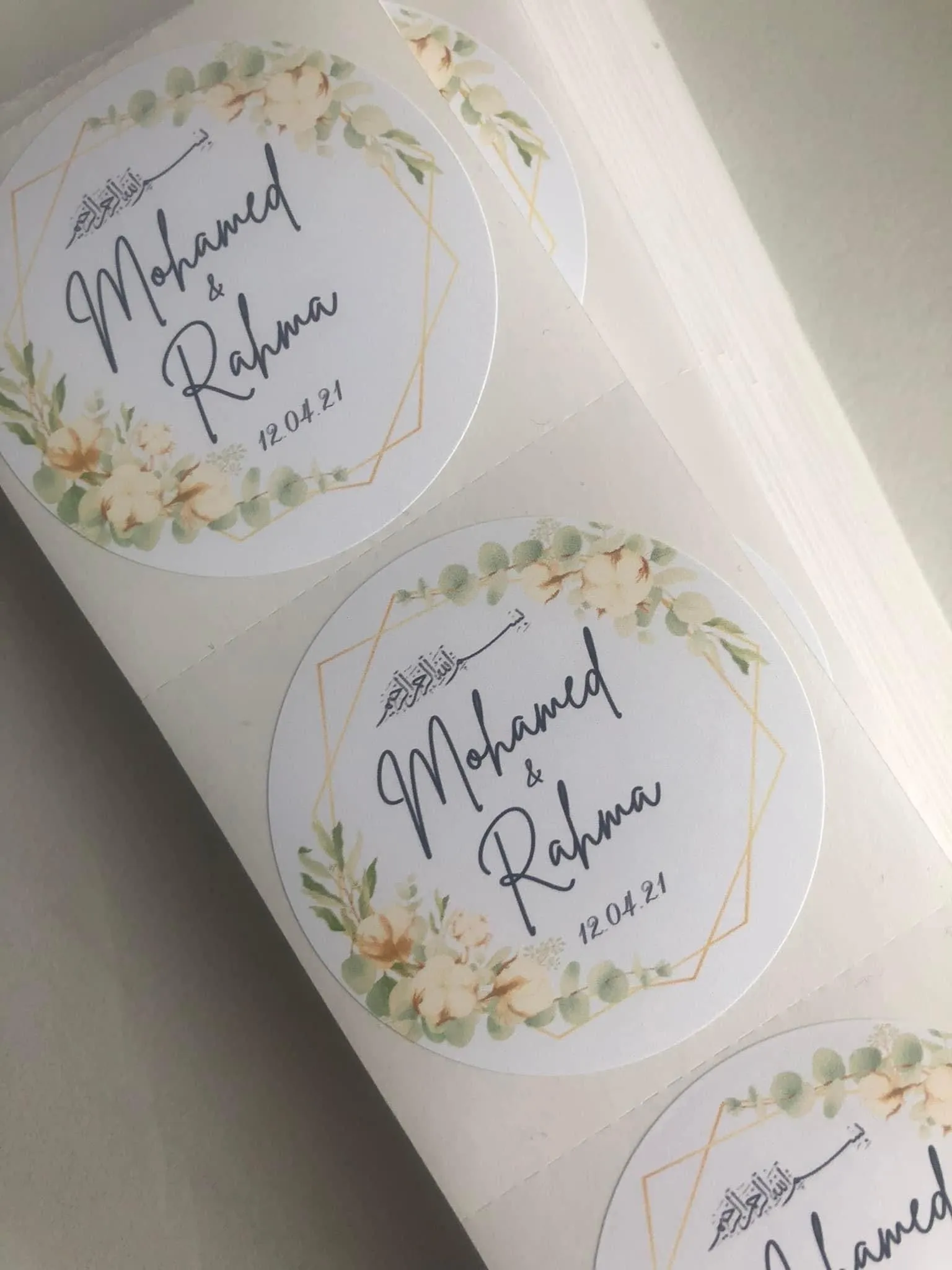 Wedding Stickers | Bridal Shower Stickers | Wedding Favour Stickers | Wedding Shower | Favour Stickers | Floral Wedding Stickers |
