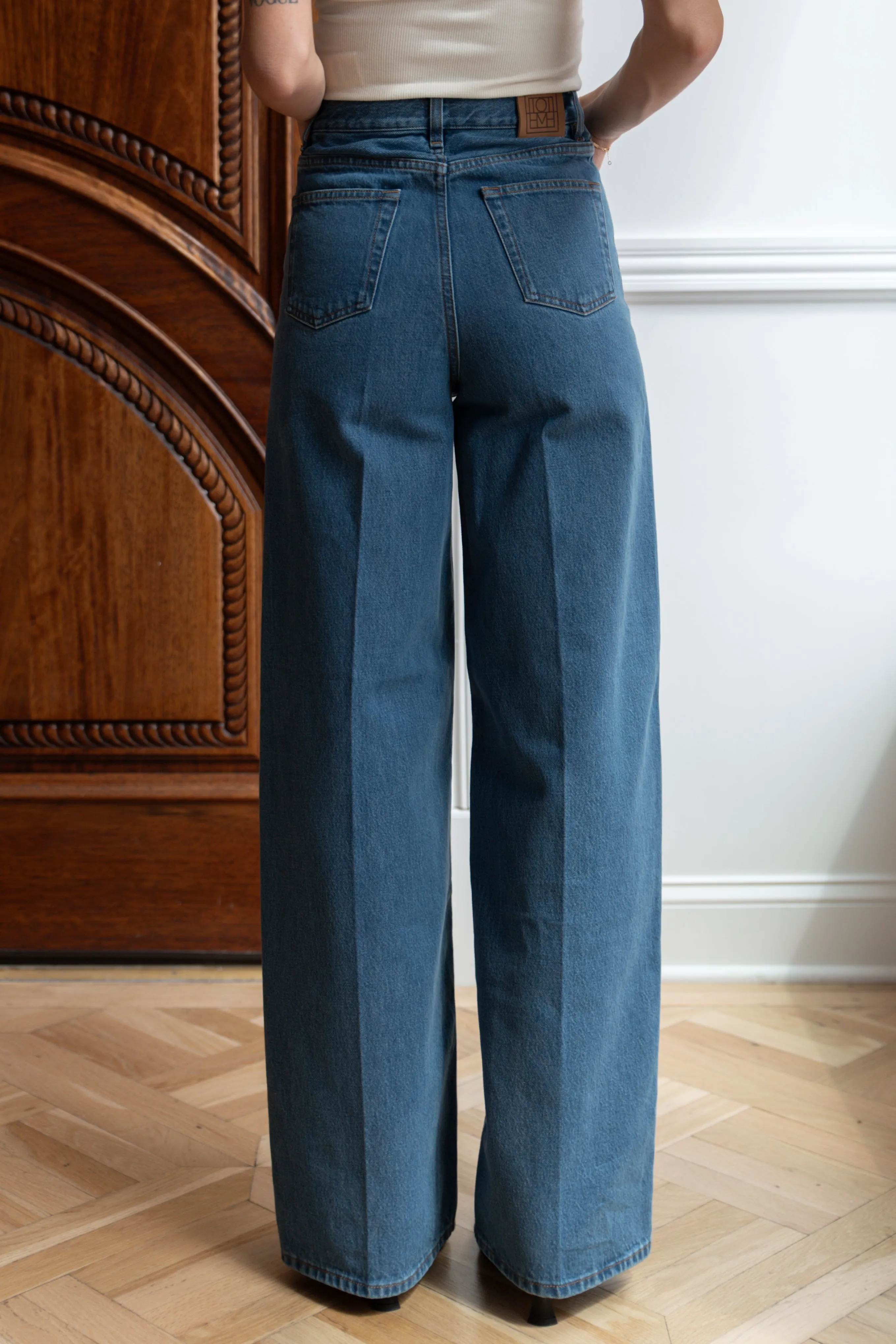 Wide Leg Denim in Vibrant Blue
