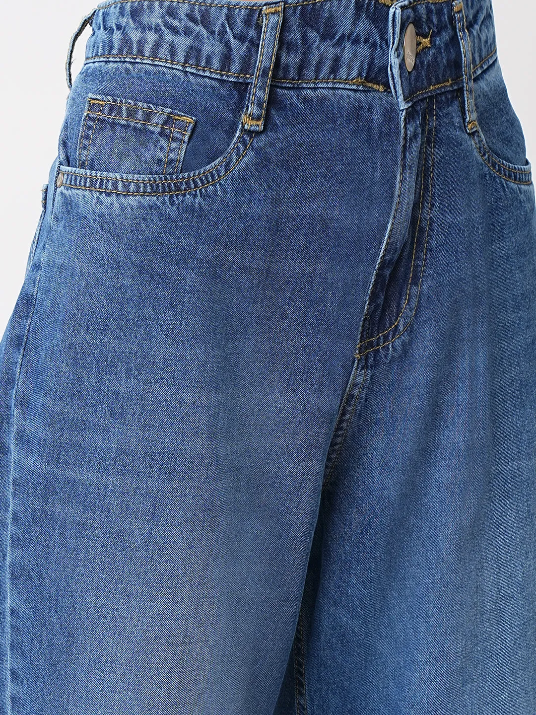 Women High-Rise Wide Leg Jeans