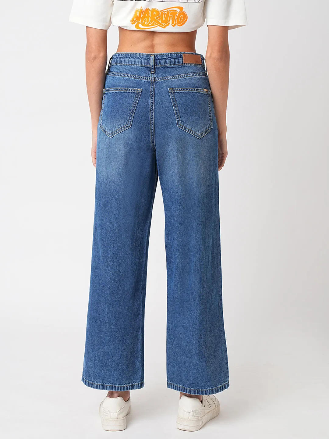 Women High-Rise Wide Leg Jeans