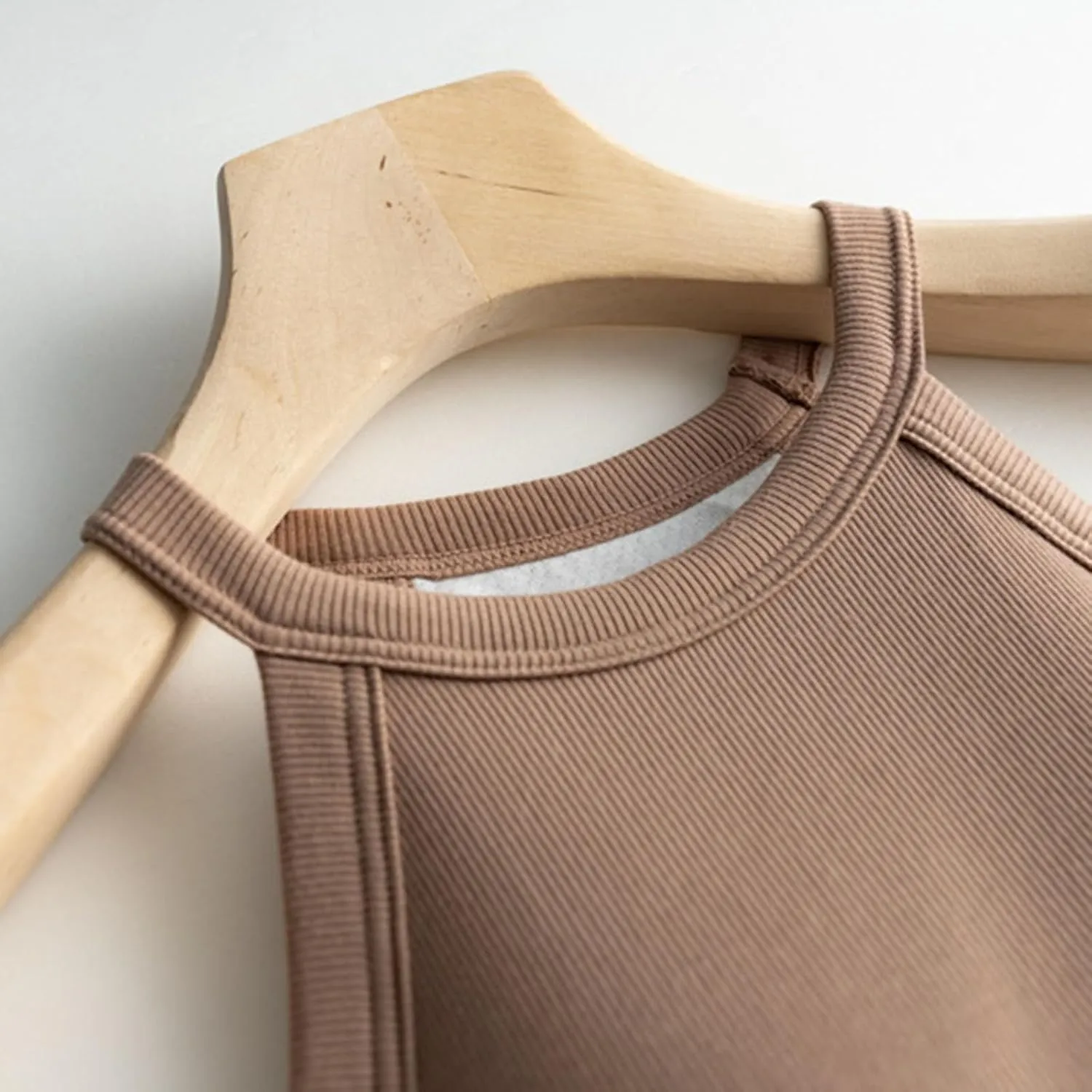 Women Tank Tops with Built in Bras Casual Basic Racerback Ribbed Shirts Sleeveless High Neck Slim Fit Tops