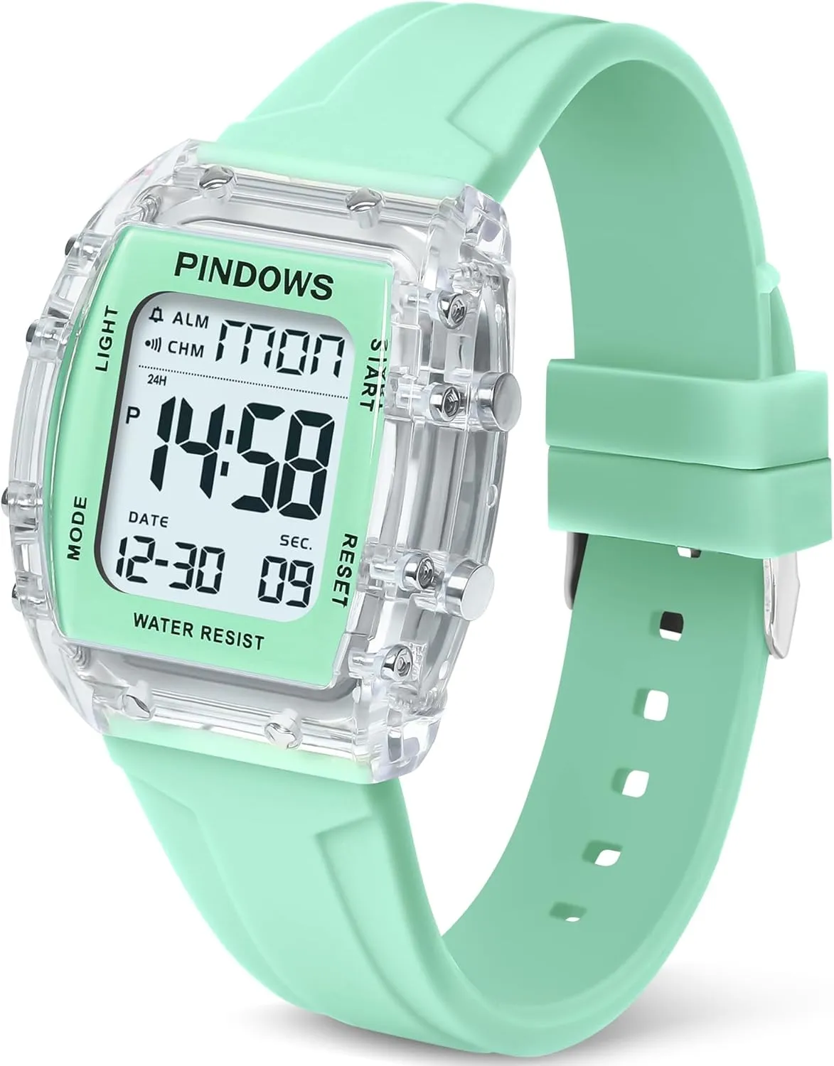 Women Watch for Women Teenagers Watch Outdoor Sports Digital Watches for Ladies Students Waterproof Watches with Alarm Stopwatch Countdown Dual-Time Hourly Chime Function High Brightness Light