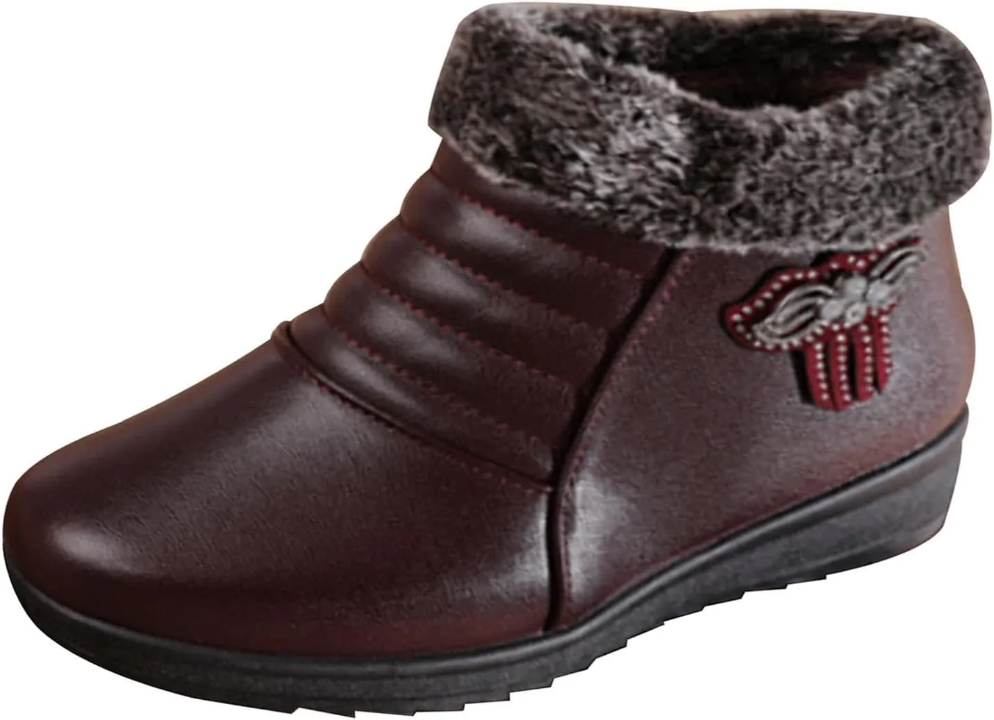 Womens Black Ankle Boots Fashion Boots for Women Fashion Boots for Women 2024 Trendy Fall Womans Winter Women'S Ankle Boots & Booties Flat White Ankle Boots No Heel