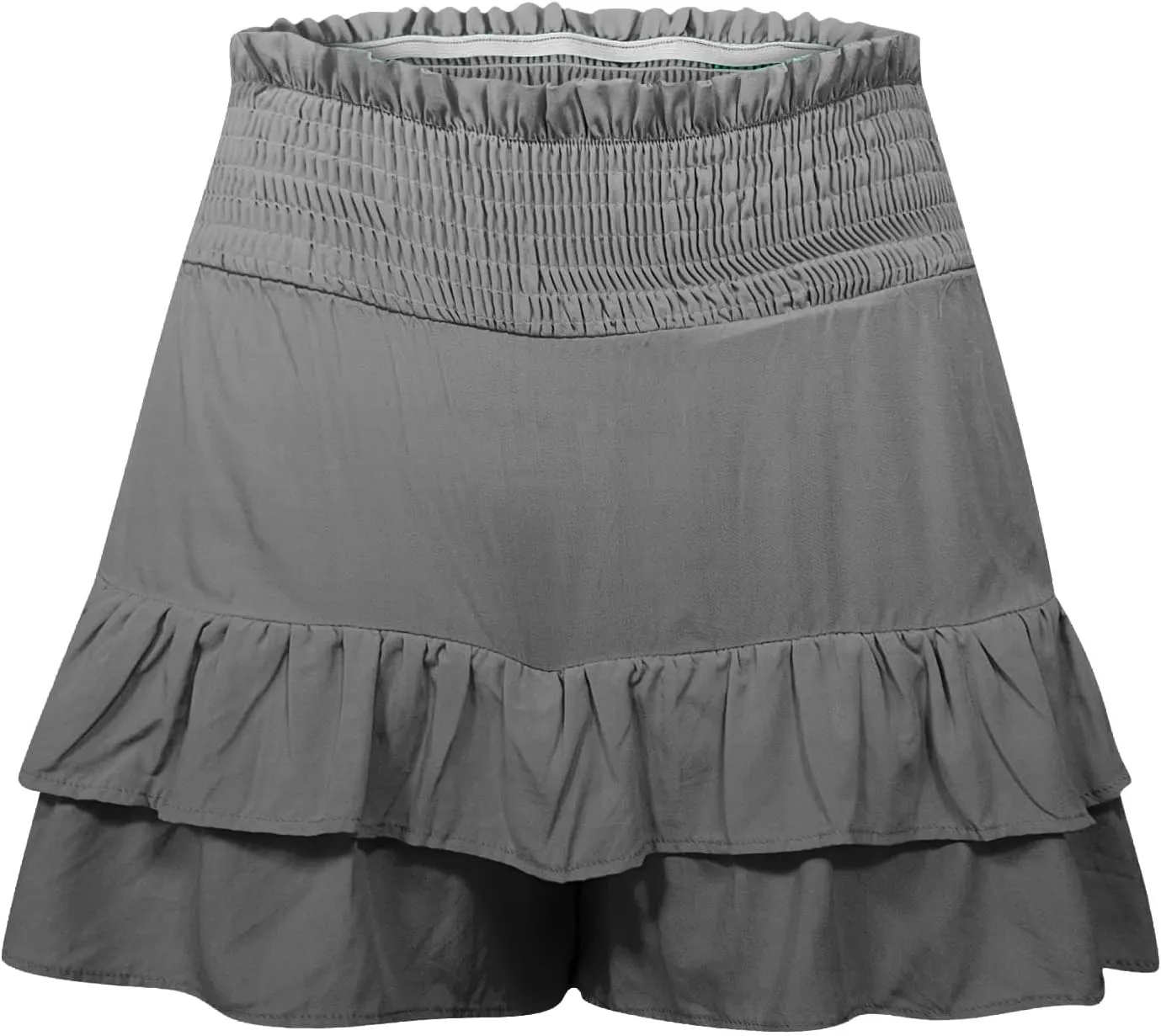 Womens Flowy High Waisted Shorts Summer Casual Ruffle Skorts Cute Mini Skirts Trendy Gradient Comfy Beach Short Pants