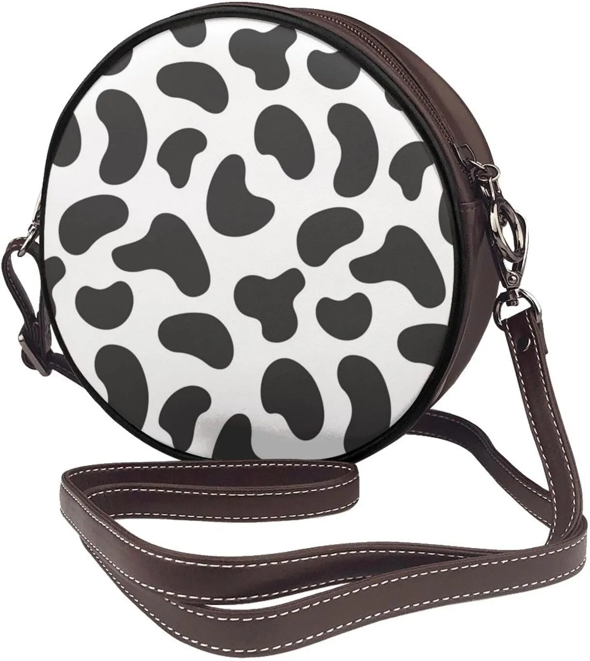 Womens Small Round Crossbody Bag Beach Shoulder Bag Handbag Purse for Summer