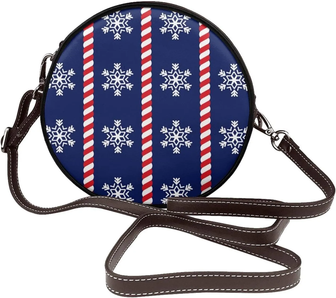 Womens Small Round Crossbody Bag Beach Shoulder Bag Handbag Purse for Summer