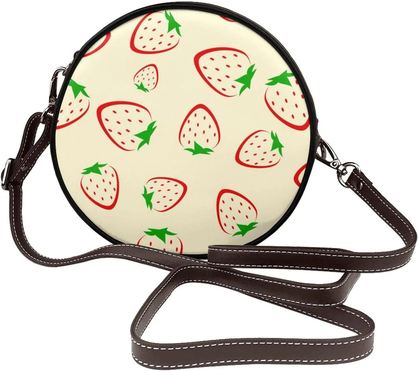 Womens Small Round Crossbody Bag Beach Shoulder Bag Handbag Purse for Summer