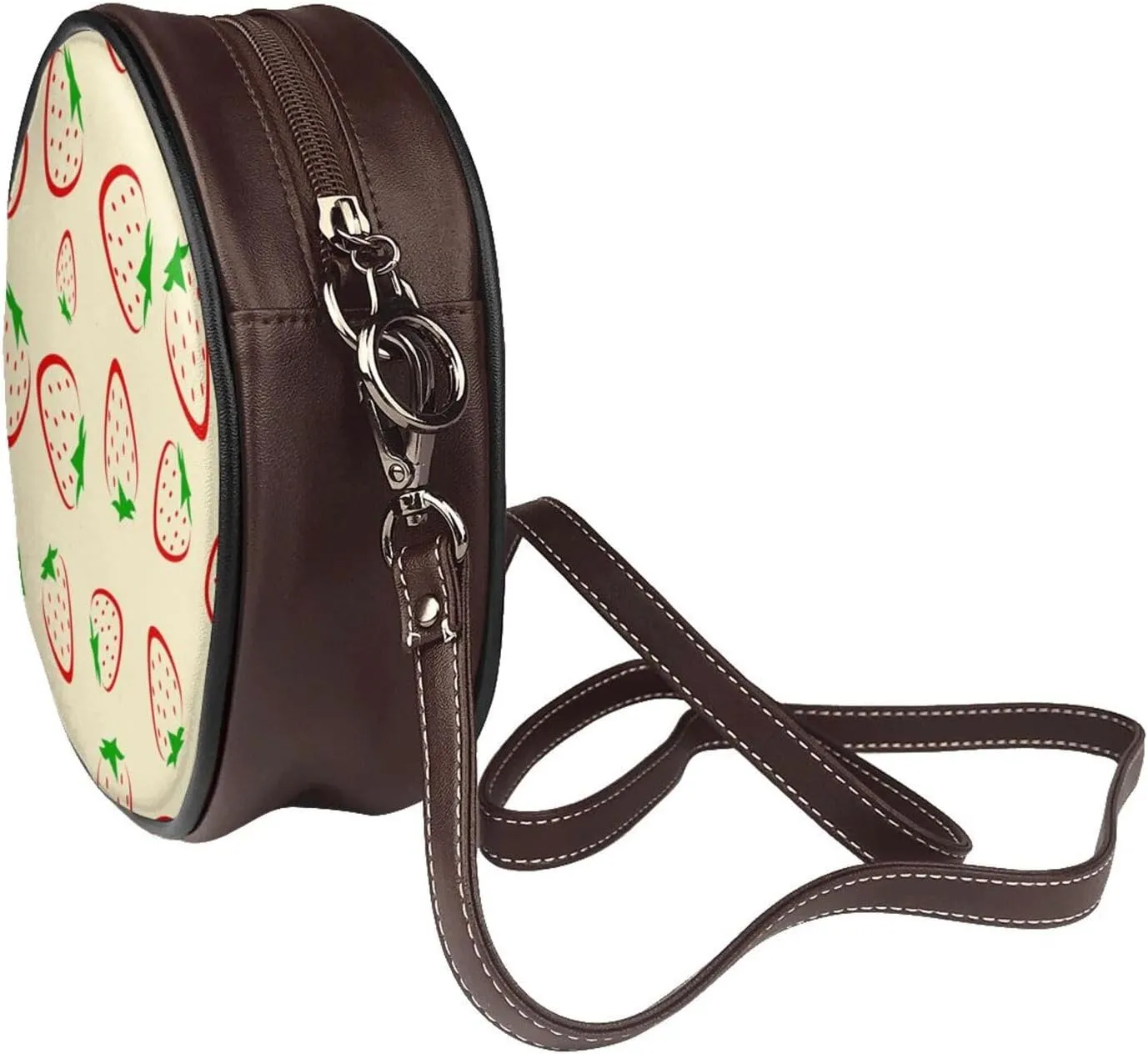 Womens Small Round Crossbody Bag Beach Shoulder Bag Handbag Purse for Summer