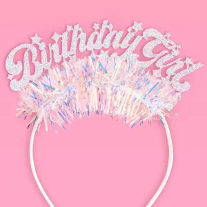 xo, Fetti Birthday Girl Headband - Fits Adult   Child | Bday Party Hair Accessory, 21st Favor, Birthday Party Decorations, 30th Supplies, Sweet 16, Cute Head Piece