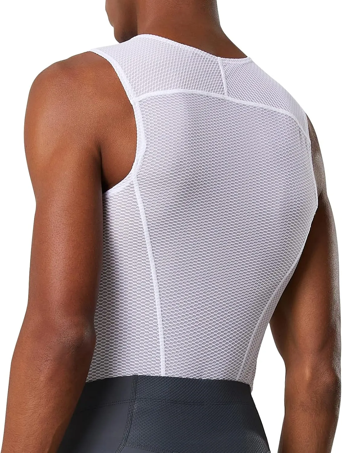 YKYWBIKE Men's Cycling Base Layer Sleeveless Cycling Jersey Men Quick Dry Bicycle Undershirt Mesh Bike Base Layer Vests