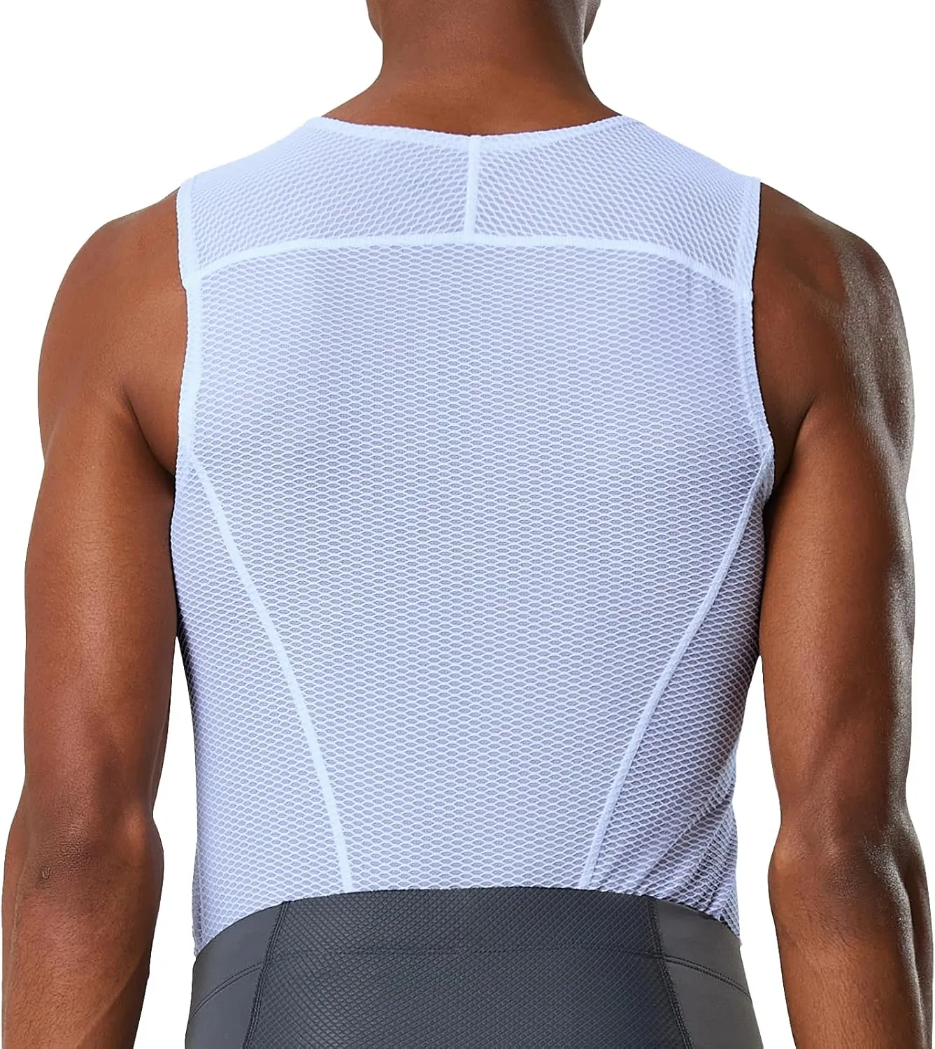 YKYWBIKE Men's Cycling Base Layer Sleeveless Cycling Jersey Men Quick Dry Bicycle Undershirt Mesh Bike Base Layer Vests