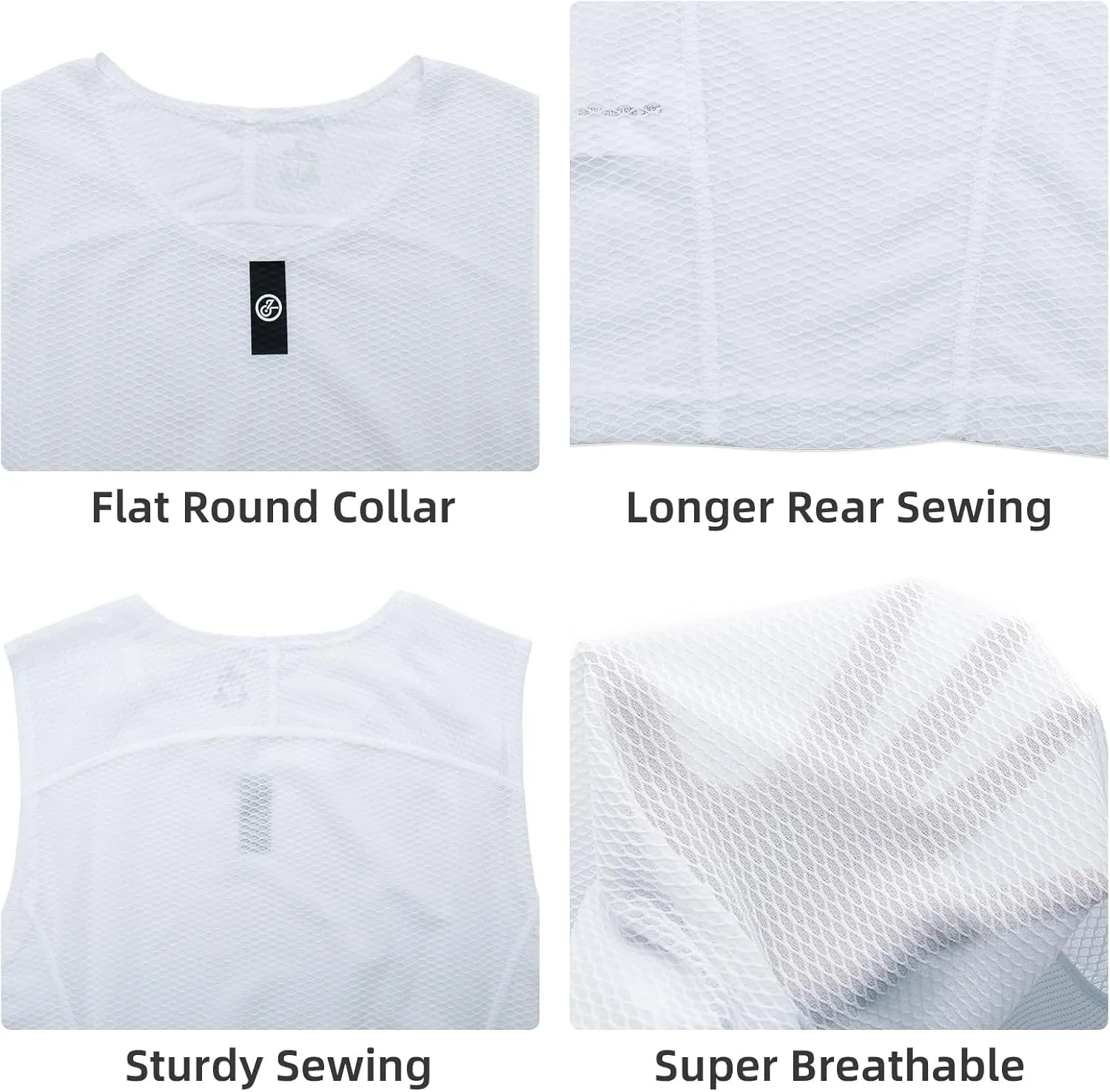 YKYWBIKE Men's Cycling Base Layer Sleeveless Cycling Jersey Men Quick Dry Bicycle Undershirt Mesh Bike Base Layer Vests