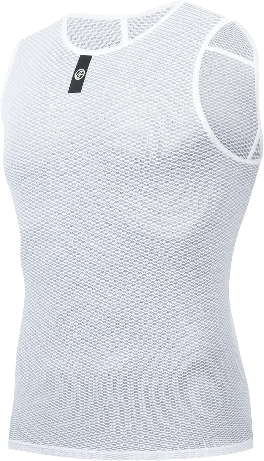 YKYWBIKE Men's Cycling Base Layer Sleeveless Cycling Jersey Men Quick Dry Bicycle Undershirt Mesh Bike Base Layer Vests