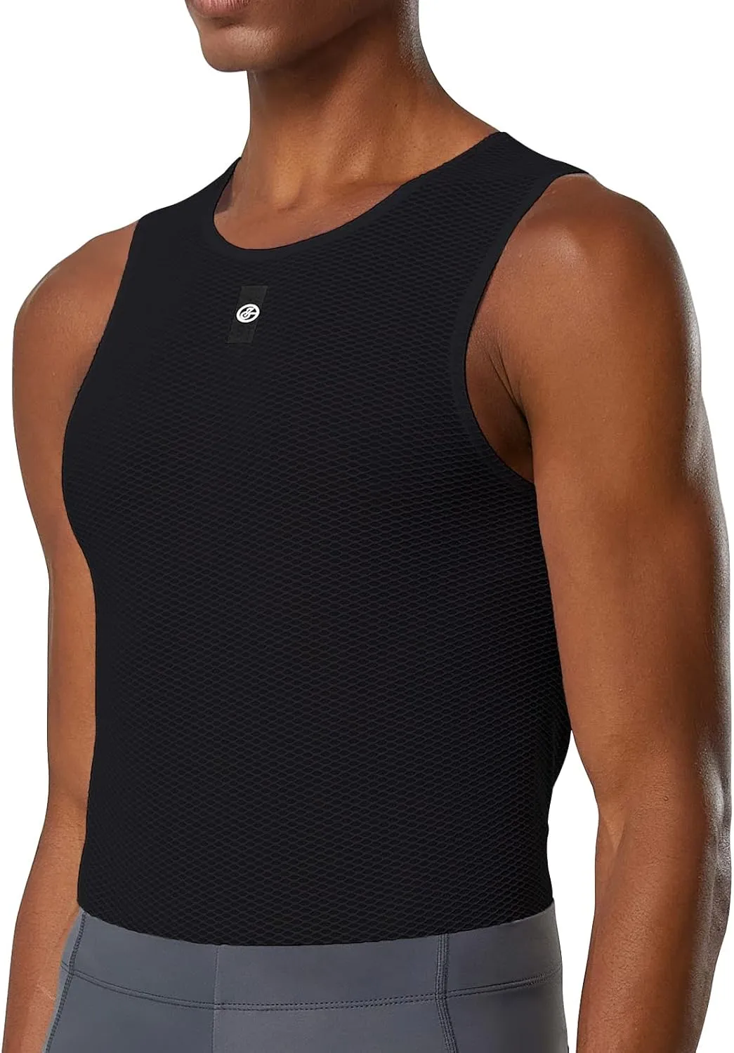 YKYWBIKE Men's Cycling Base Layer Sleeveless Cycling Jersey Men Quick Dry Bicycle Undershirt Mesh Bike Base Layer Vests