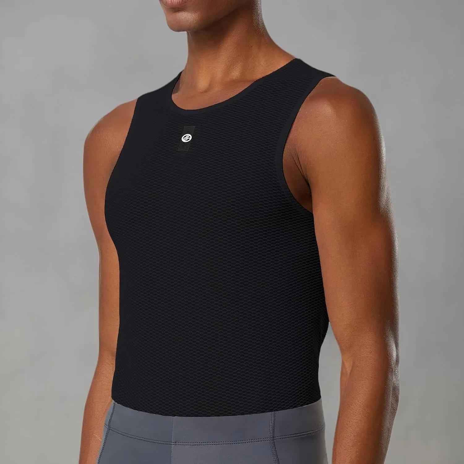 YKYWBIKE Men's Cycling Base Layer Sleeveless Cycling Jersey Men Quick Dry Bicycle Undershirt Mesh Bike Base Layer Vests
