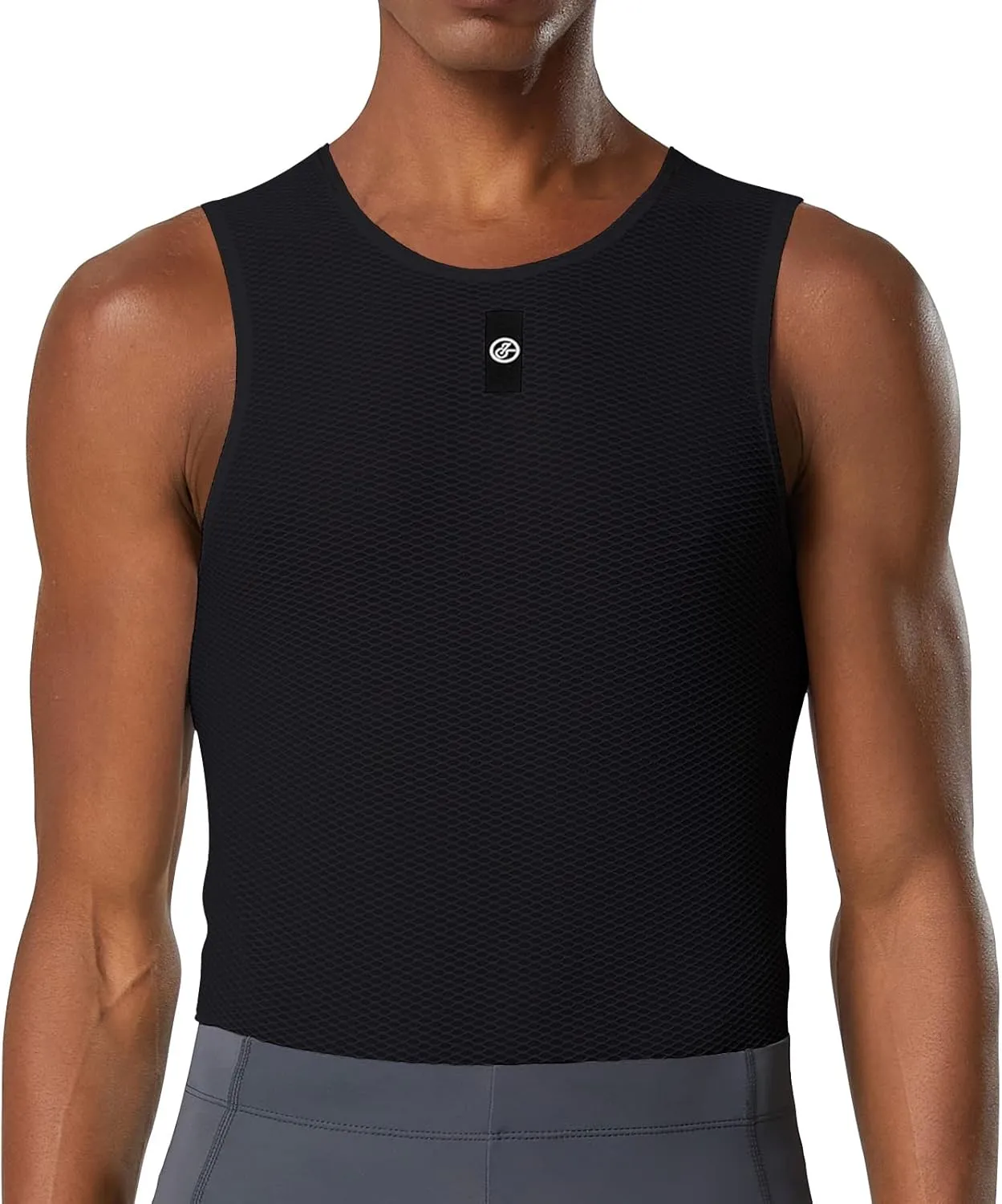 YKYWBIKE Men's Cycling Base Layer Sleeveless Cycling Jersey Men Quick Dry Bicycle Undershirt Mesh Bike Base Layer Vests