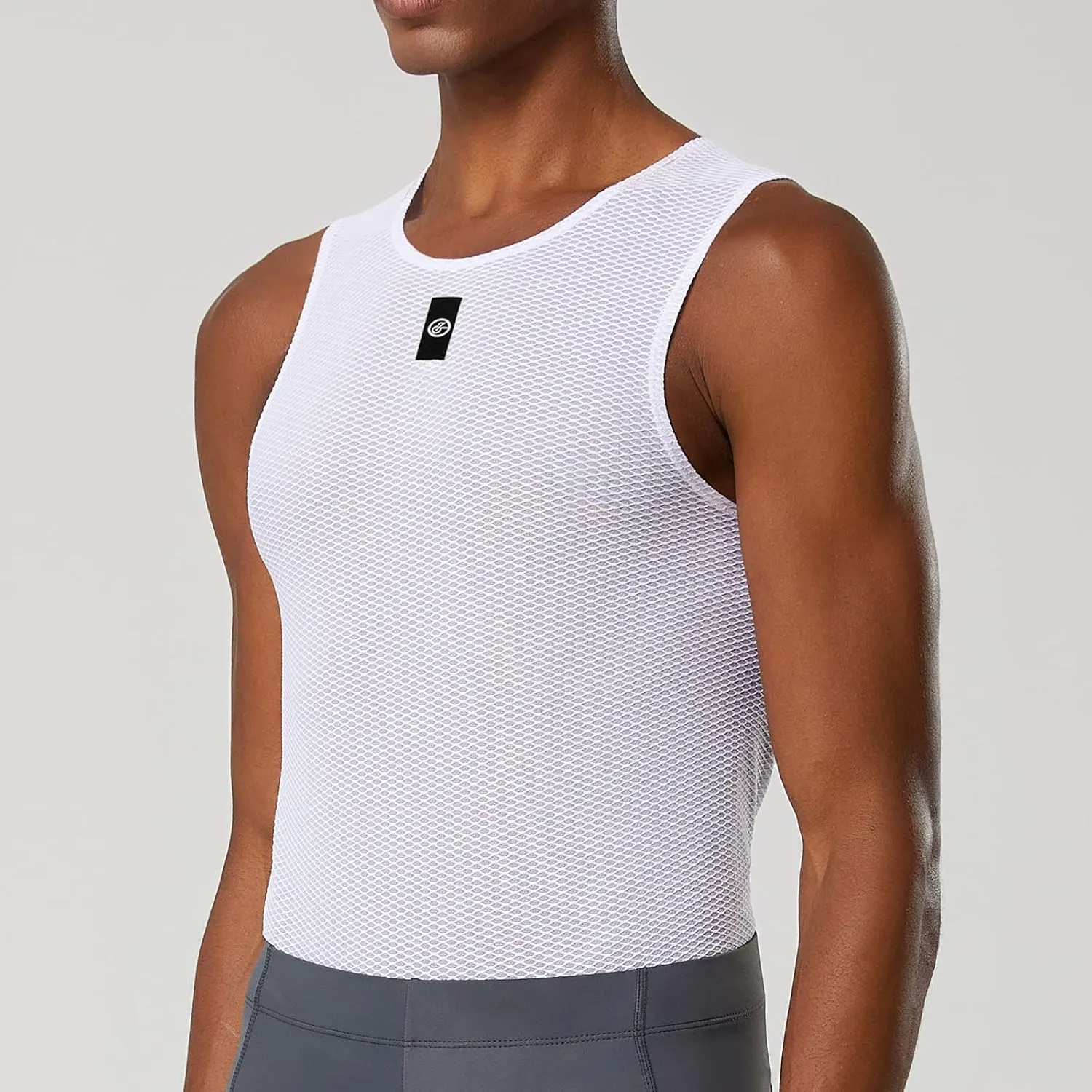 YKYWBIKE Men's Cycling Base Layer Sleeveless Cycling Jersey Men Quick Dry Bicycle Undershirt Mesh Bike Base Layer Vests