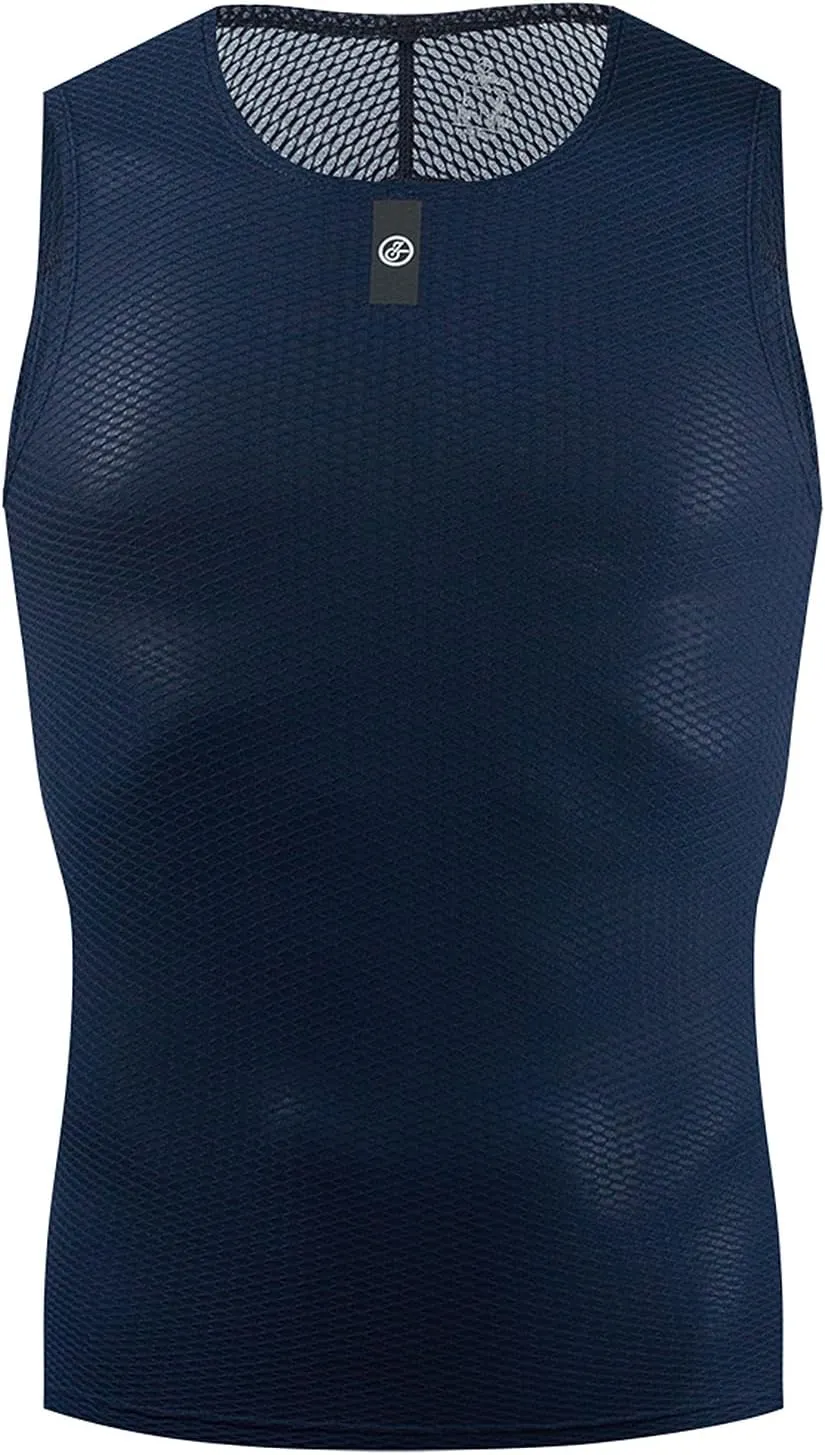 YKYWBIKE Men's Cycling Base Layer Sleeveless Cycling Jersey Men Quick Dry Bicycle Undershirt Mesh Bike Base Layer Vests