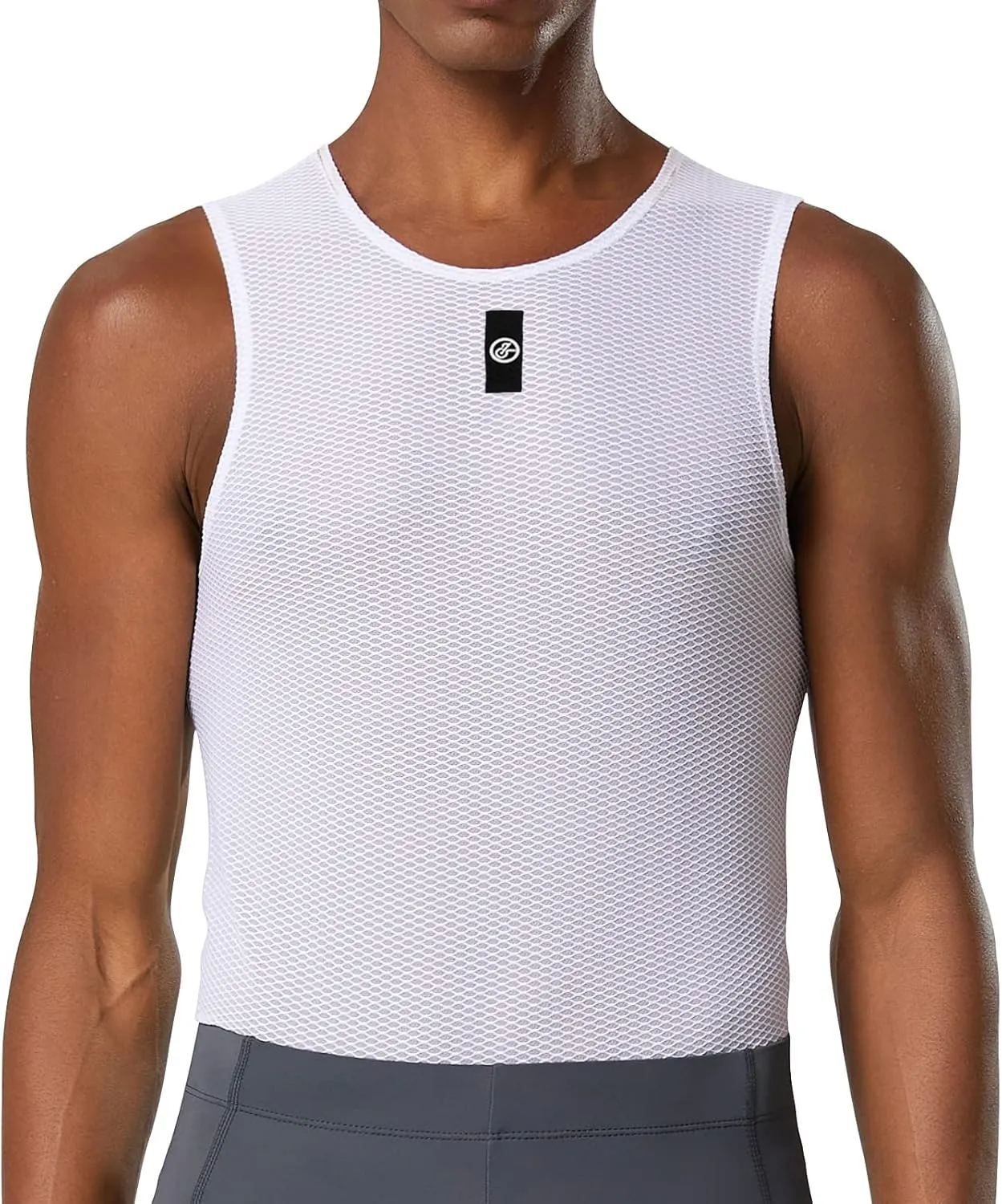 YKYWBIKE Men's Cycling Base Layer Sleeveless Cycling Jersey Men Quick Dry Bicycle Undershirt Mesh Bike Base Layer Vests