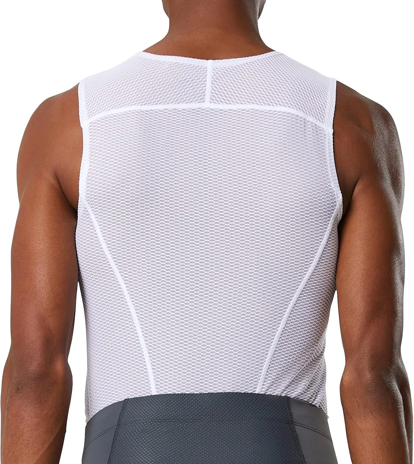 YKYWBIKE Men's Cycling Base Layer Sleeveless Cycling Jersey Men Quick Dry Bicycle Undershirt Mesh Bike Base Layer Vests