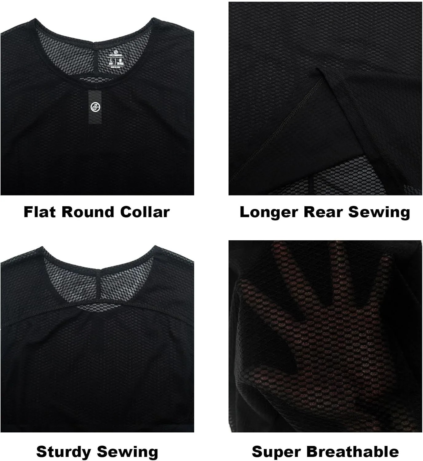 YKYWBIKE Men's Cycling Base Layer Sleeveless Cycling Jersey Men Quick Dry Bicycle Undershirt Mesh Bike Base Layer Vests