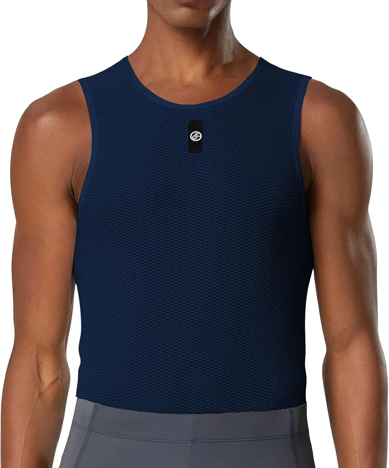 YKYWBIKE Men's Cycling Base Layer Sleeveless Cycling Jersey Men Quick Dry Bicycle Undershirt Mesh Bike Base Layer Vests