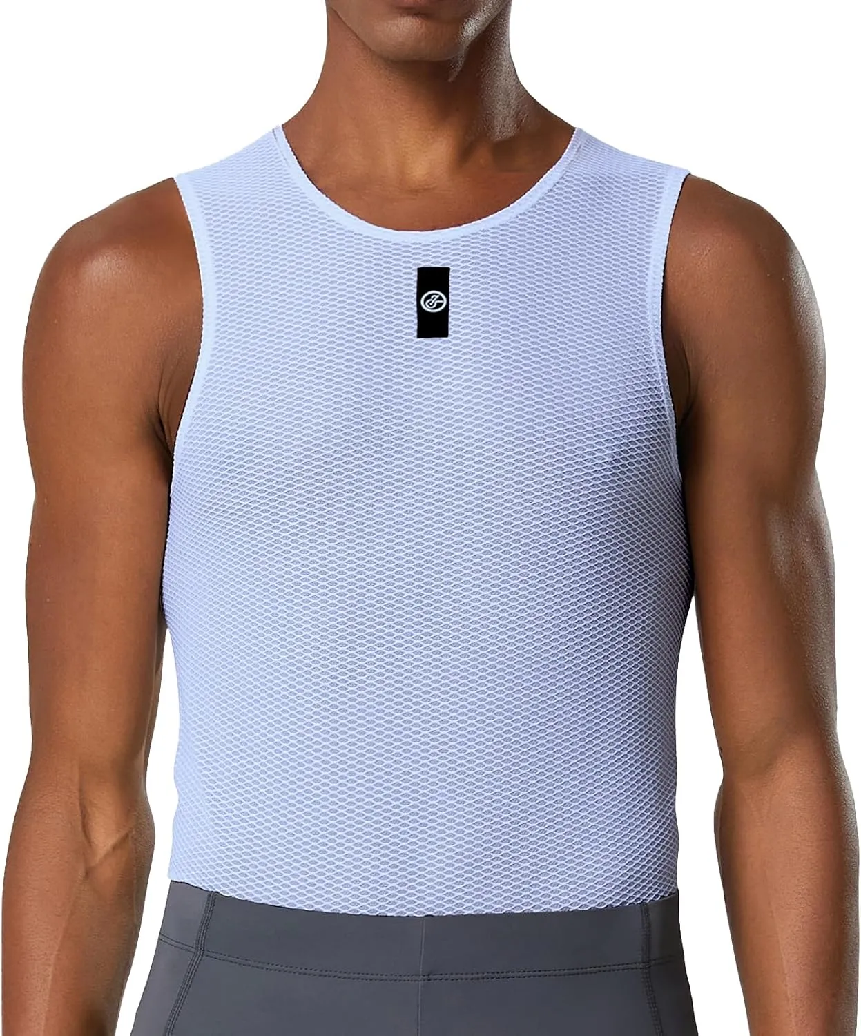 YKYWBIKE Men's Cycling Base Layer Sleeveless Cycling Jersey Men Quick Dry Bicycle Undershirt Mesh Bike Base Layer Vests