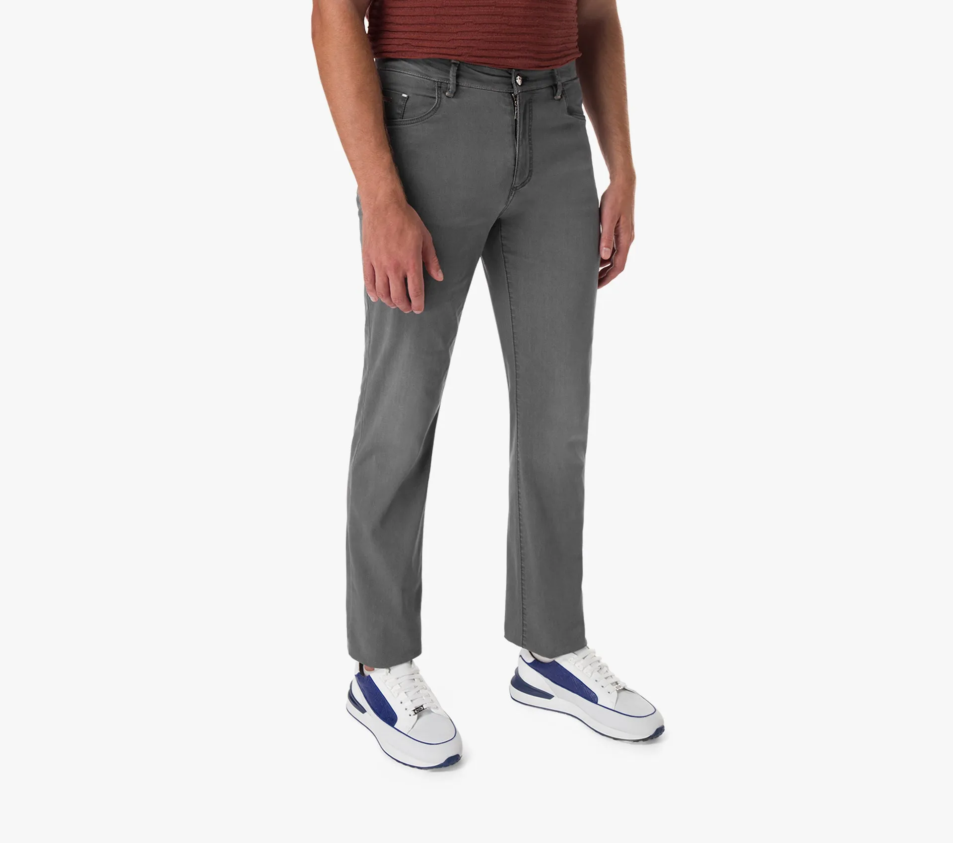 Zilli Regular Fit Jeans with Alligator Skin Patch